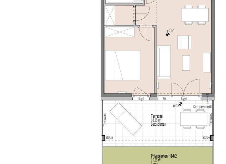 Wohnung zum Kauf - Erstbezug 189.671 € 2 Zimmer 50,7 m² EG Wiener Neustadt 2700
