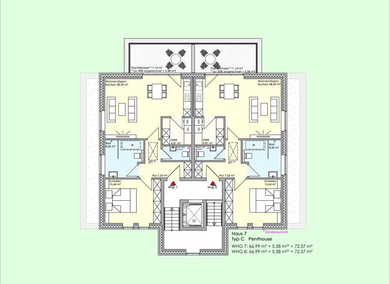 Wohnung zum Kauf provisionsfrei 298.811 € 2 Zimmer 72,6 m²<br/>Wohnfläche ab sofort<br/>Verfügbarkeit Gerbertstraße 1-7 Lingen Lingen (Ems) 49809