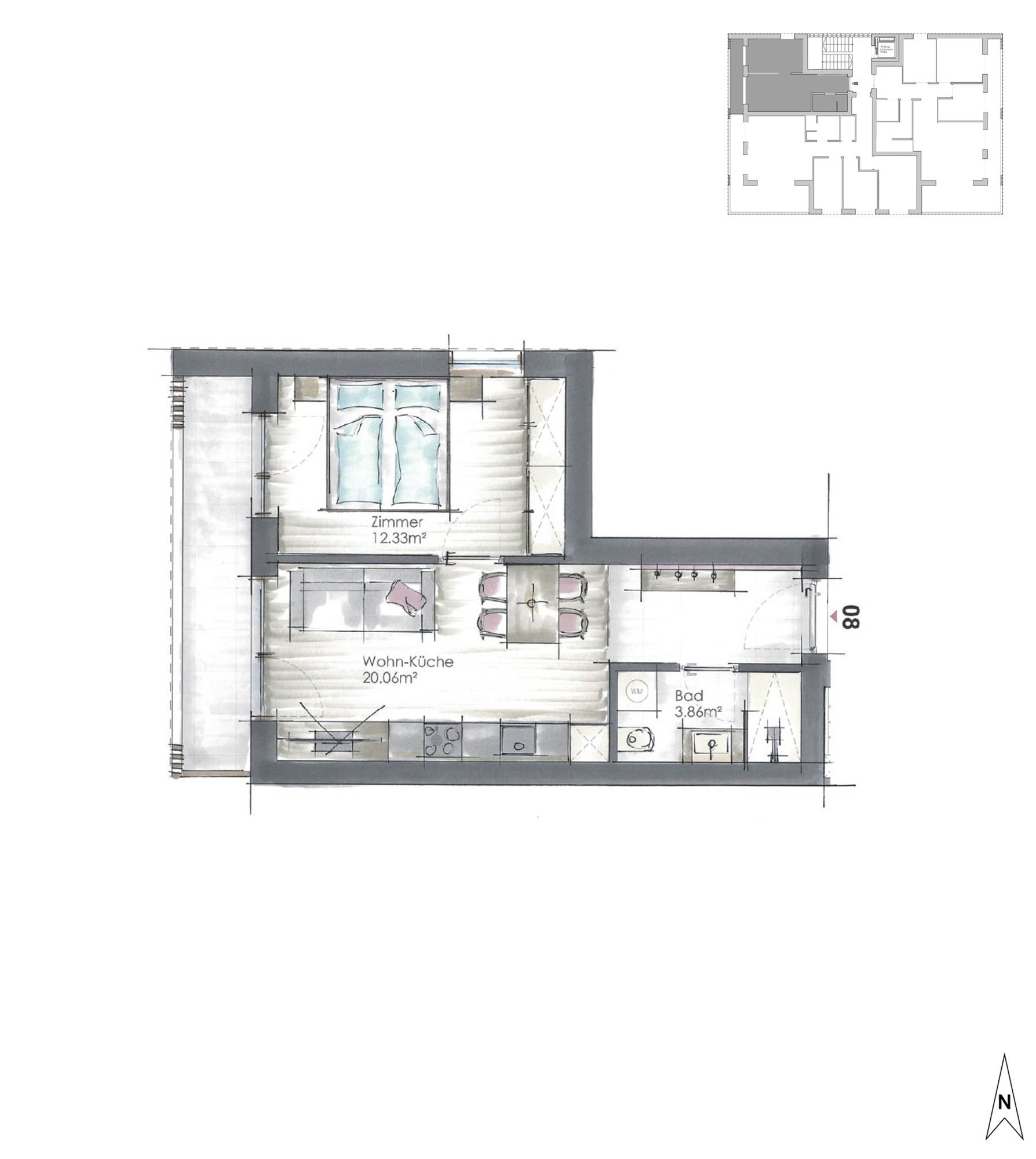 Wohnung zum Kauf 330.000 € 2 Zimmer 36,3 m²<br/>Wohnfläche 2.<br/>Geschoss Talfriedenstrasse 29 Gais 39030