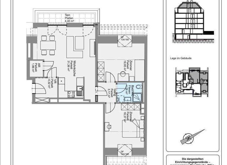 Wohnung zum Kauf - Erstbezug 485.000 € 3 Zimmer 83,3 m² 5. Geschoss Wien 1210