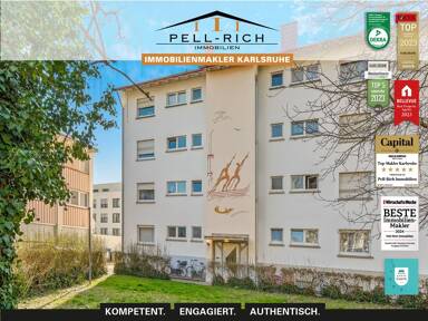 Wohnung zur Miete 500 € 2 Zimmer 35 m² frei ab sofort Durlach Karlsruhe 76227