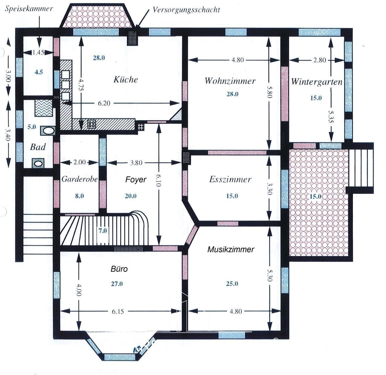 Villa zum Kauf 580.000 € 9 Zimmer 327 m²<br/>Wohnfläche 1.504 m²<br/>Grundstück Hospitalviertel Freiberg 09599