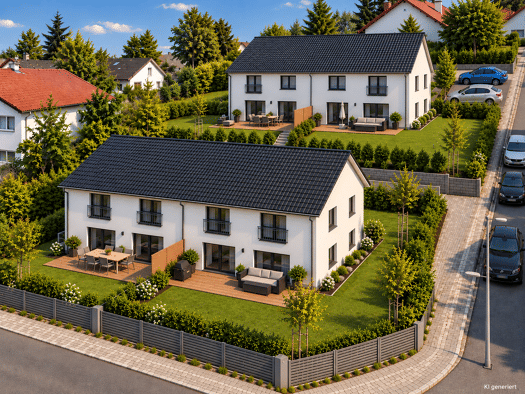 Doppelhaushälfte zum Kauf - Erstbezug provisionsfrei 663.000 € 6 Zimmer 140 m² 225 m² Grundstück Büchenbach Erlangen 91056