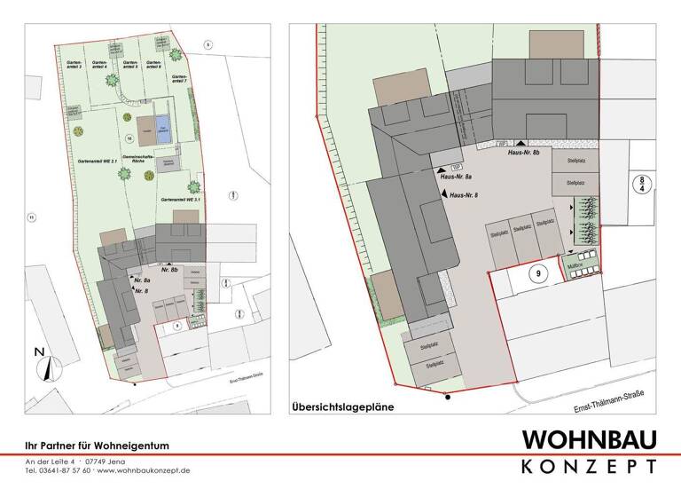 Wohnung zum Kauf - Erstbezug provisionsfrei 520.000 € 3,5 Zimmer 88 m² Geschoss 2/3 frei ab 30.11.2027 Ernst-Thälmann-Straße 8 Lobeda Jena 07747