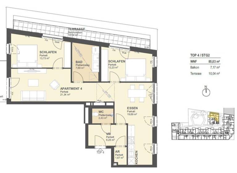 Büro zum Kauf - Erstbezug provisionsfrei 499.821 € 4 Zimmer Tokiostraße 5 Wien 1220