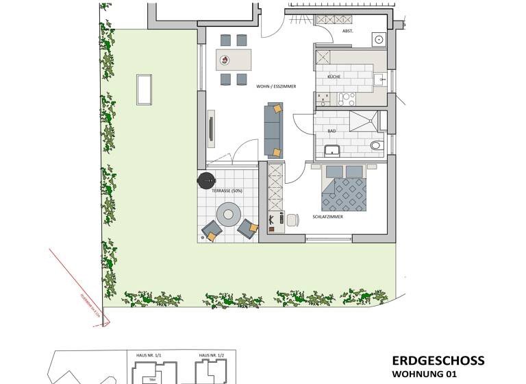 Wohnung zum Kauf - Erstbezug provisionsfrei 370.500 € 2 Zimmer 64,9 m² Hans-Krieg-Straße 1/1 Vaihingen an der Enz 71665