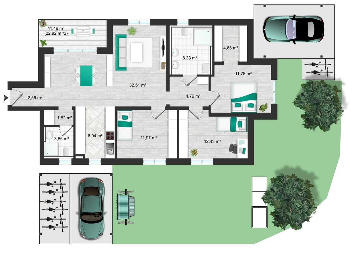 Wohnung zum Kauf 699.000 € 4 Zimmer 114,1 m²<br/>Wohnfläche EG<br/>Geschoss Gaimersheim Gaimersheim 85080