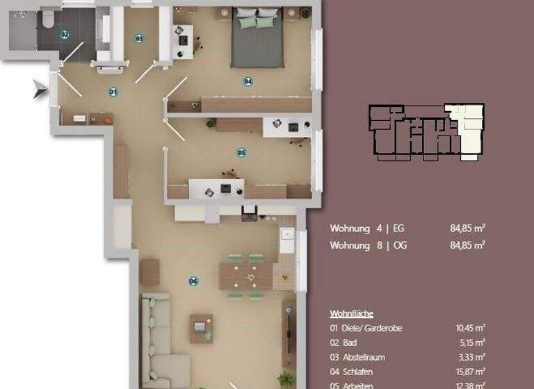 Wohnung zum Kauf provisionsfrei 347.000 € 3 Zimmer 84,9 m² Stadtsteinach 95346