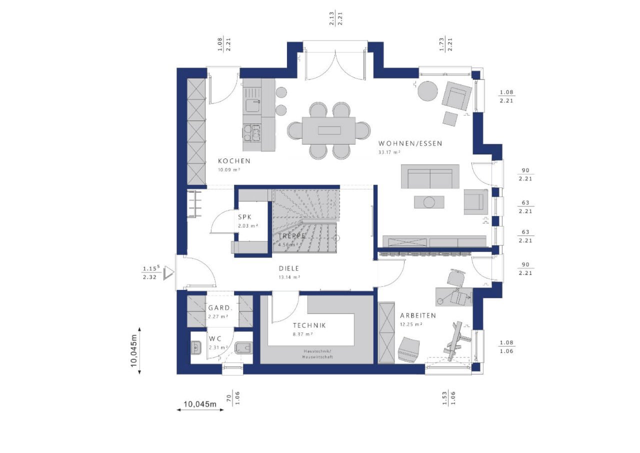 Einfamilienhaus zum Kauf provisionsfrei 653.448 € 5 Zimmer 175 m²<br/>Wohnfläche 817 m²<br/>Grundstück Sirzenich Trierweiler 54311