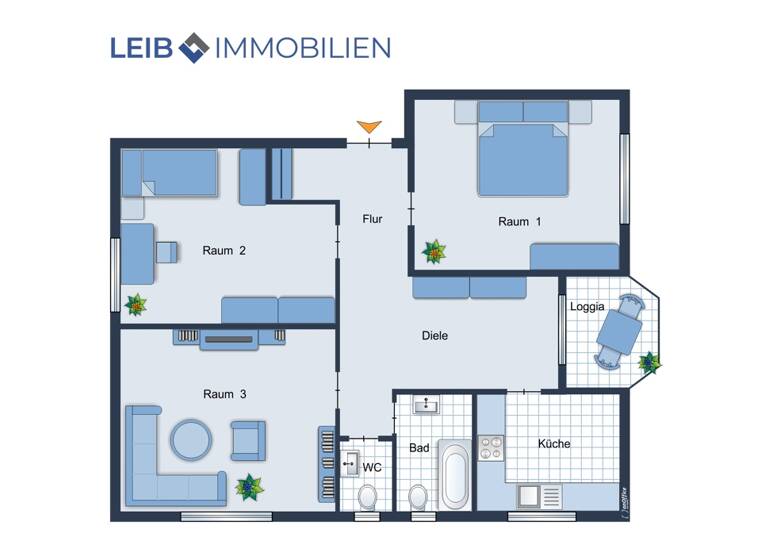 Wohnung zur Miete 760 € 3,5 Zimmer 87 m² frei ab 01.06.2026 Coburg 96450