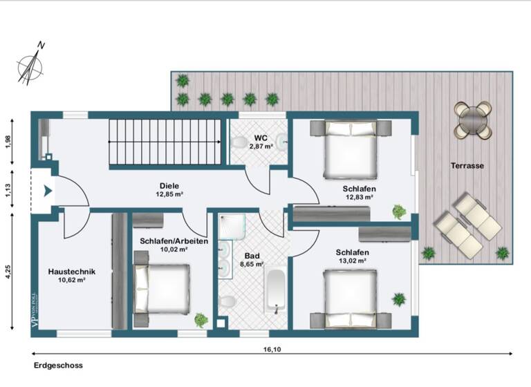 Einfamilienhaus zur Miete 2.500 € 4 Zimmer 145 m² 601 m² Grundstück frei ab 01.05.2026 Vor dem Dorf Salomonsborn Erfurt 99090