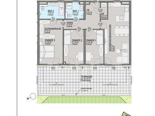 Wohnung zum Kauf 670.500 € 4 Zimmer 96 m² Waltendorf Graz 8010