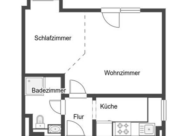 Wohnung zum Kauf 149.000 € 1,5 Zimmer 42,3 m² 1. Geschoss Almoshof Nürnberg 90427
