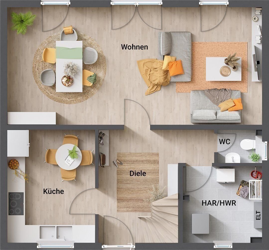 Einfamilienhaus zum Kauf provisionsfrei 331.750 € 5 Zimmer 124 m²<br/>Wohnfläche 700 m²<br/>Grundstück Ruthenkamp Südwinsen Winsen (Aller) 29308