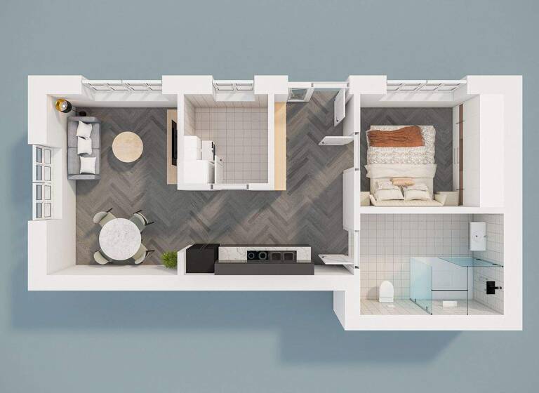 Wohnung zur Miete - Erstbezug 750 € 2 Zimmer 62 m² 1. Geschoss frei ab 01.03.2026 Lingen Lingen (Ems) 49808