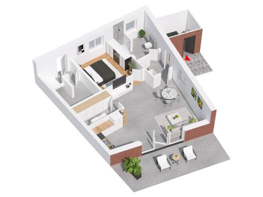 Wohnung zum Kauf - Erstbezug 290.000 € 3 Zimmer 79,9 m² frei ab sofort Schüttorf 48465