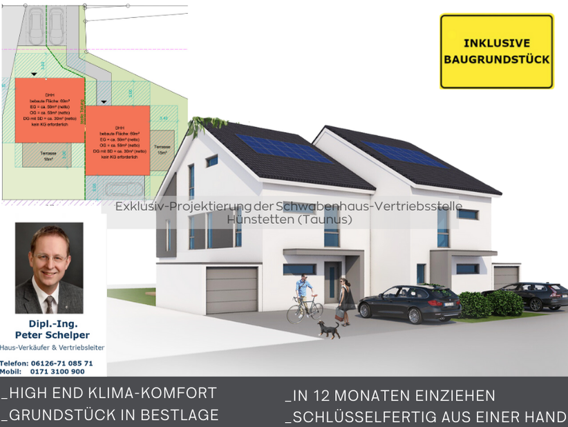 Doppelhaushälfte zum Kauf provisionsfrei 753.000 € 6 Zimmer 201 m²<br/>Wohnfläche 350 m²<br/>Grundstück Igstadt - Mitte Wiesbaden 65207