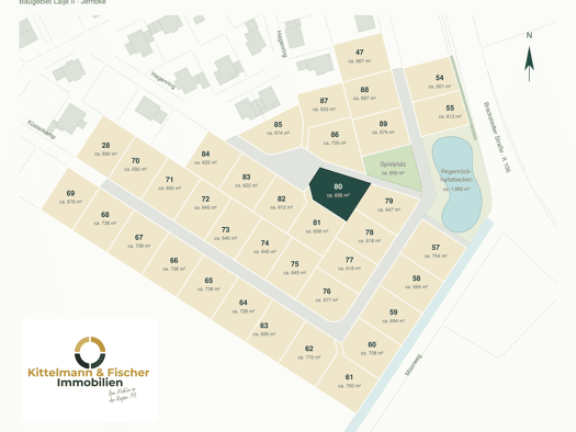 Grundstück zum Kauf provisionsfrei 183.024 € 656 m² Grundstück Hagenring 22 Jembke 38477