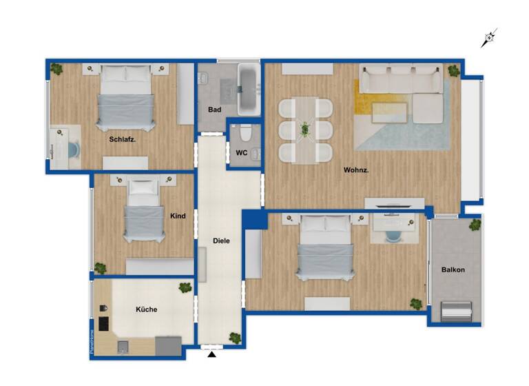 Wohnung zum Kauf 350.000 € 4 Zimmer 94,2 m²<br/>Wohnfläche Vennhausen Düsseldorf 40627