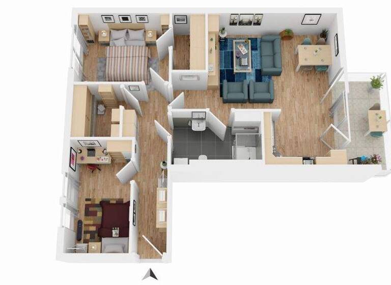 Wohnung zum Kauf 289.500 € 3 Zimmer 73 m² 2. Geschoss Frankfurt Frankfurt (Oder) 15230