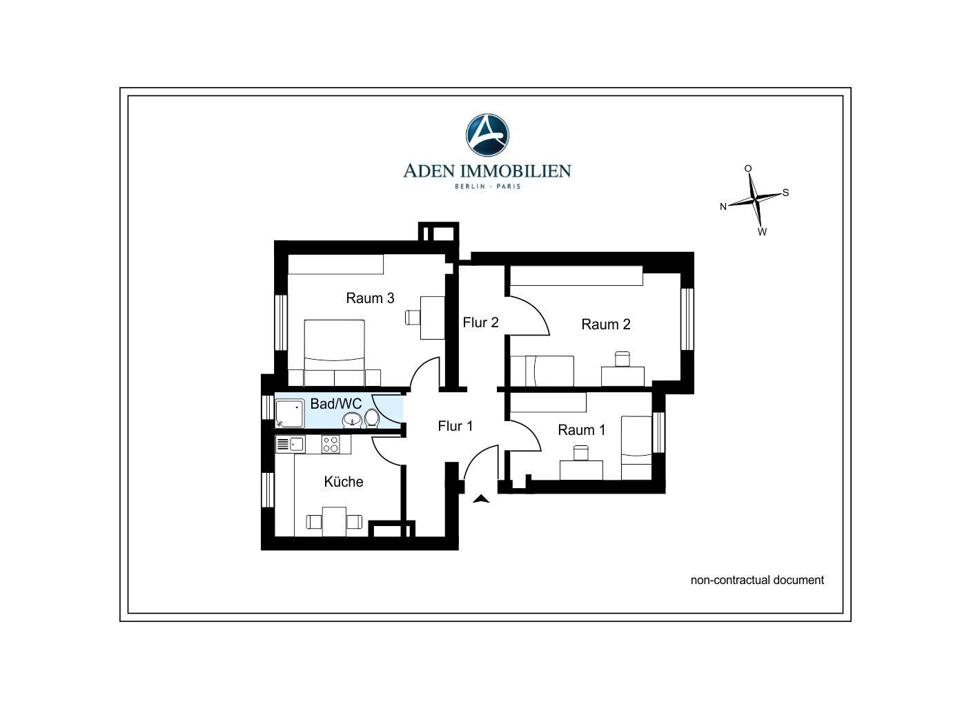 Praxisfläche zum Kauf 3.824 € 3 Zimmer 78,2 m²<br/>Bürofläche Fehlerstr. 5 Friedenau Berlin 12161