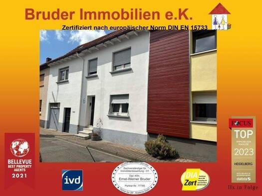 Reihenmittelhaus zum Kauf provisionsfrei 359.000 € 6 Zimmer 112 m² 290 m² Grundstück Walldorf 69190