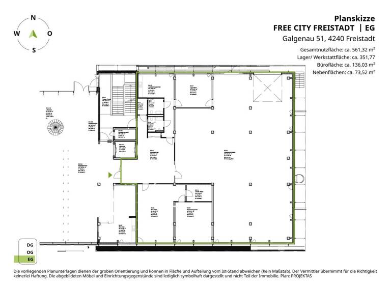 Bürogebäude zur Miete 561,3 m² Bürofläche Freistadt 4240