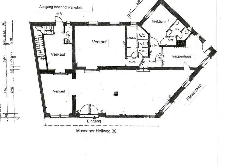 Laden zur Miete provisionsfrei 1.260 € 4 Zimmer 143,3 m² Verkaufsfläche Massener Hellweg 30 Massen Unna 59427