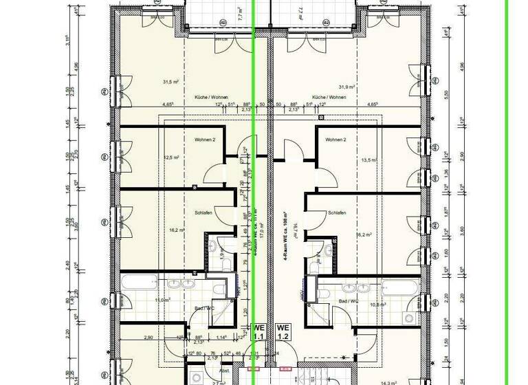 Wohnung zur Miete - Erstbezug 1.600 € 4 Zimmer 109 m² Geschoss 1/2 frei ab 01.06.2026 Biederitz 39175