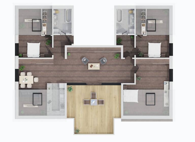 Wohnung zum Kauf - Erstbezug provisionsfrei 831.800 € 5 Zimmer 150 m² 1. Geschoss Beihingen Freiberg am Neckar 71691