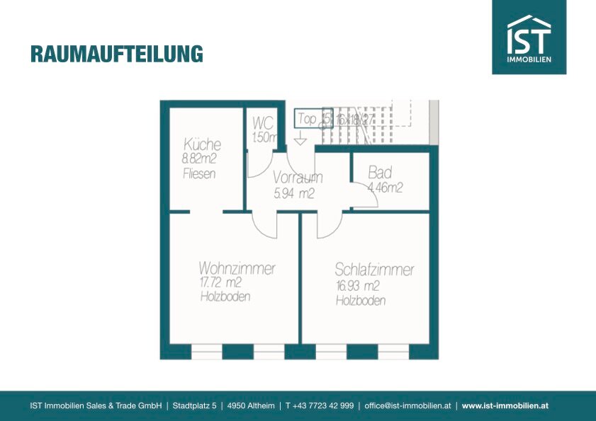 Wohnung zur Miete 530 € 2 Zimmer 55 m²<br/>Wohnfläche 1.<br/>Geschoss ab sofort<br/>Verfügbarkeit Obernberg am Inn 4982