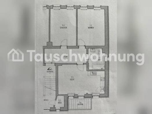 Wohnung zur Miete Tauschwohnung 565 € 2,5 Zimmer 75 m² Plagwitz Leipzig 04229