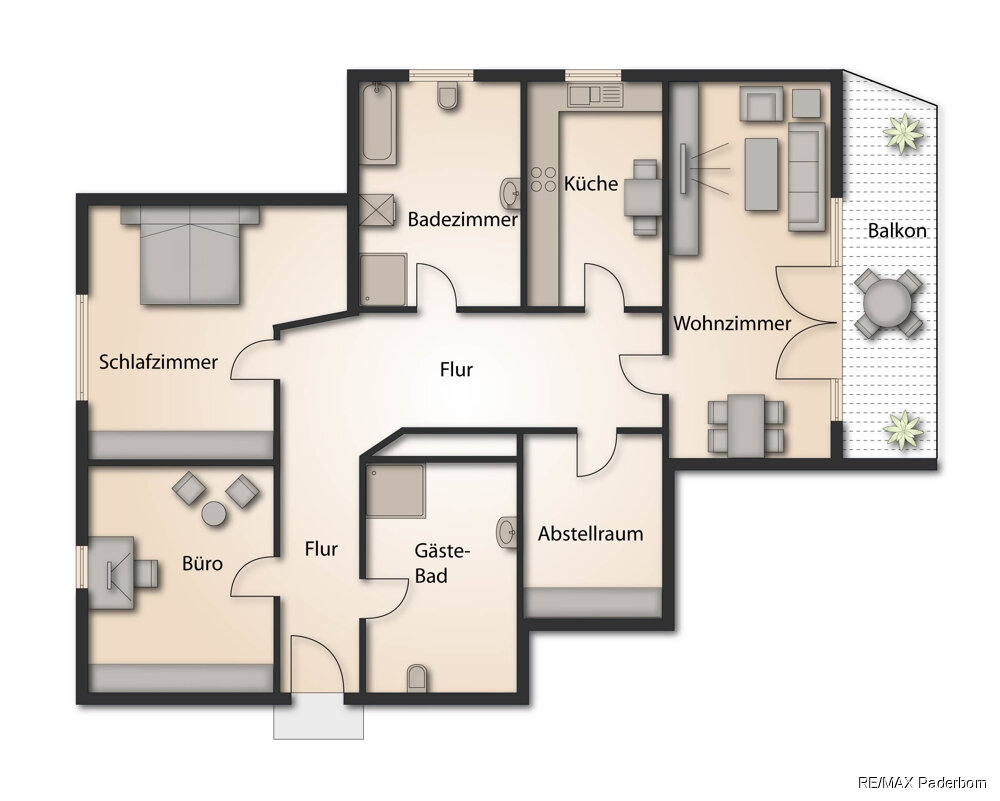 Wohnung zum Kauf 249.000 € 3 Zimmer 85 m²<br/>Wohnfläche Paderborn - Kernstadt Paderborn 33102