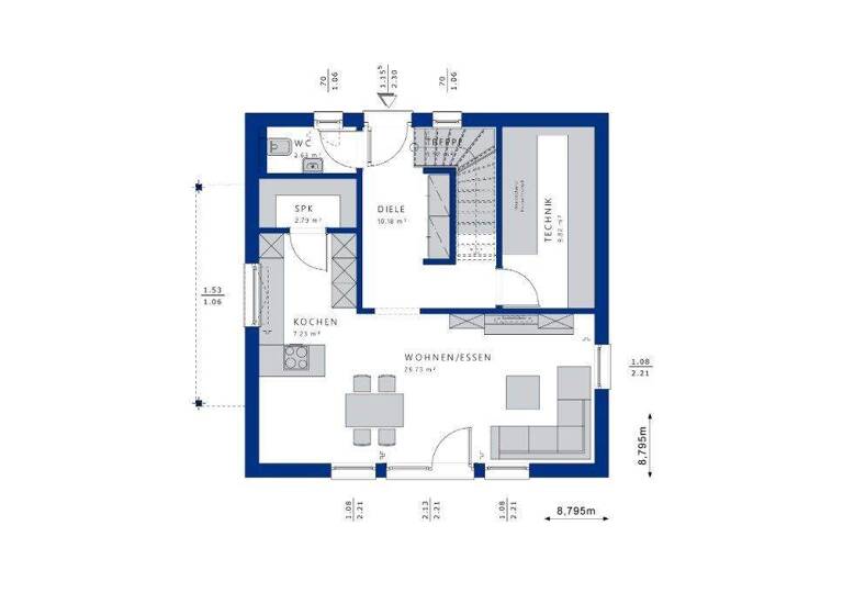 Einfamilienhaus zum Kauf 726.710 € 4,5 Zimmer 124,5 m² 529 m² Grundstück Nordhausen Nordheim 74226