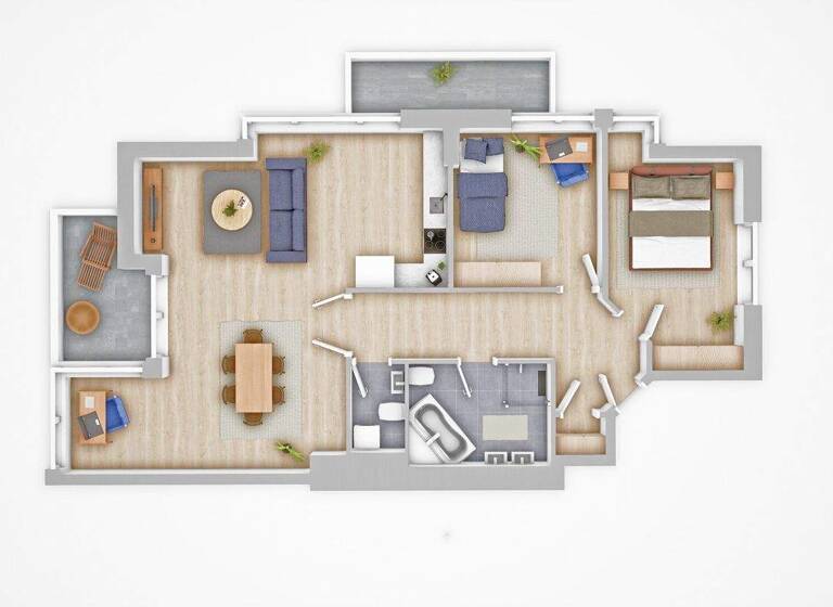 Wohnung zur Miete 1.356 € 3 Zimmer 85,5 m² 1. Geschoss Wien 1130