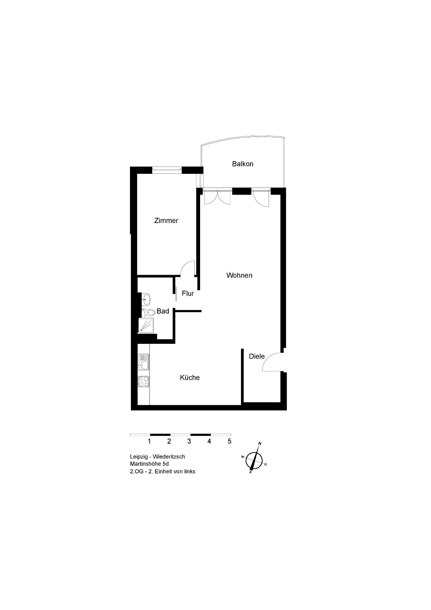 Wohnung zur Miete 679 € 2 Zimmer 79 m²<br/>Wohnfläche 2.<br/>Geschoss 01.03.2025<br/>Verfügbarkeit Martinshöhe 5d Wiederitzsch Leipzig 04158