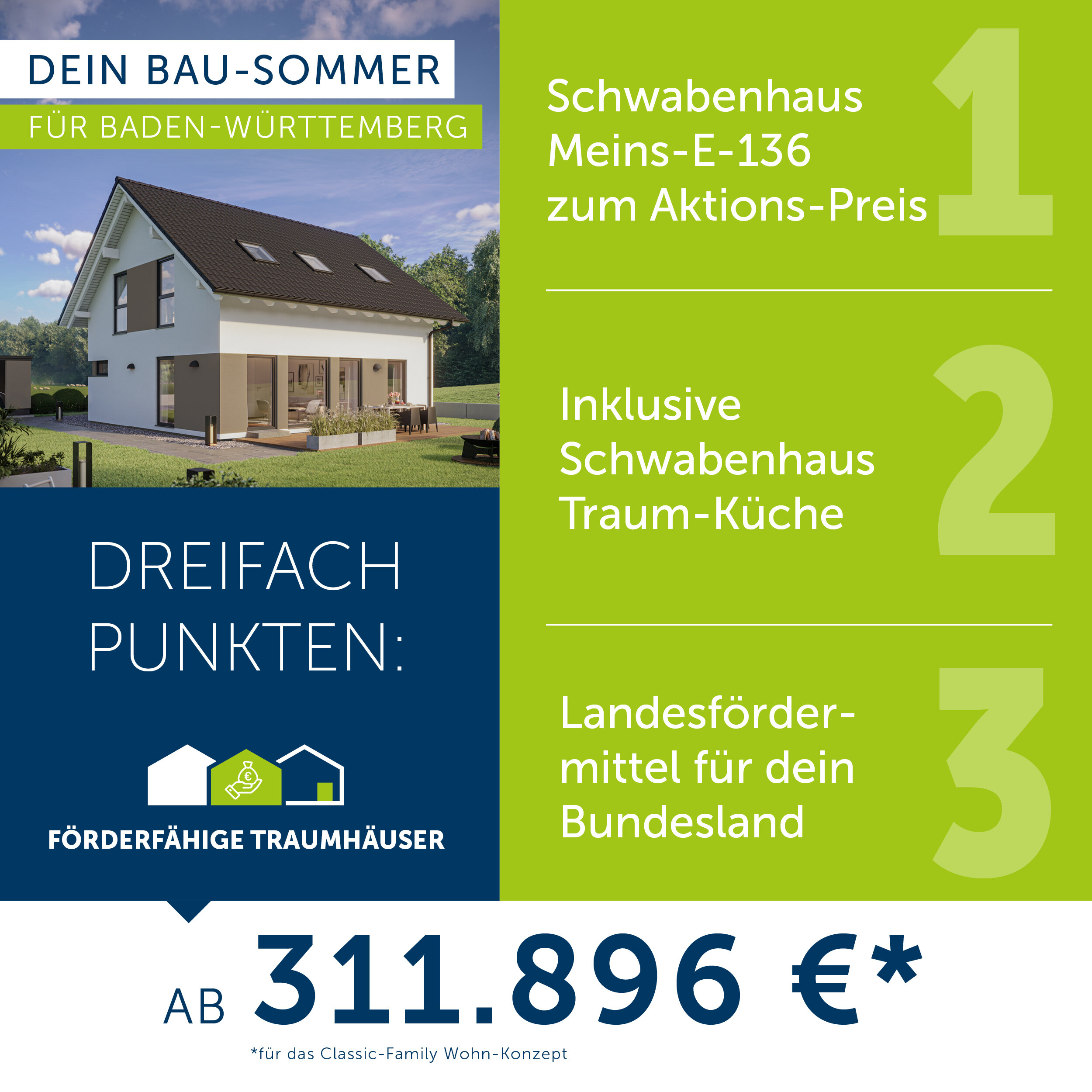 Einfamilienhaus zum Kauf provisionsfrei 435.050 € 5 Zimmer 134 m²<br/>Wohnfläche 550 m²<br/>Grundstück Asbach Obrigheim 74847