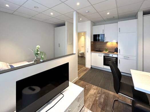 Studio zur Miete 1.145 € 1 Zimmer 25 m² frei ab sofort Triftstraße Niederrad Frankfurt am Main 60528