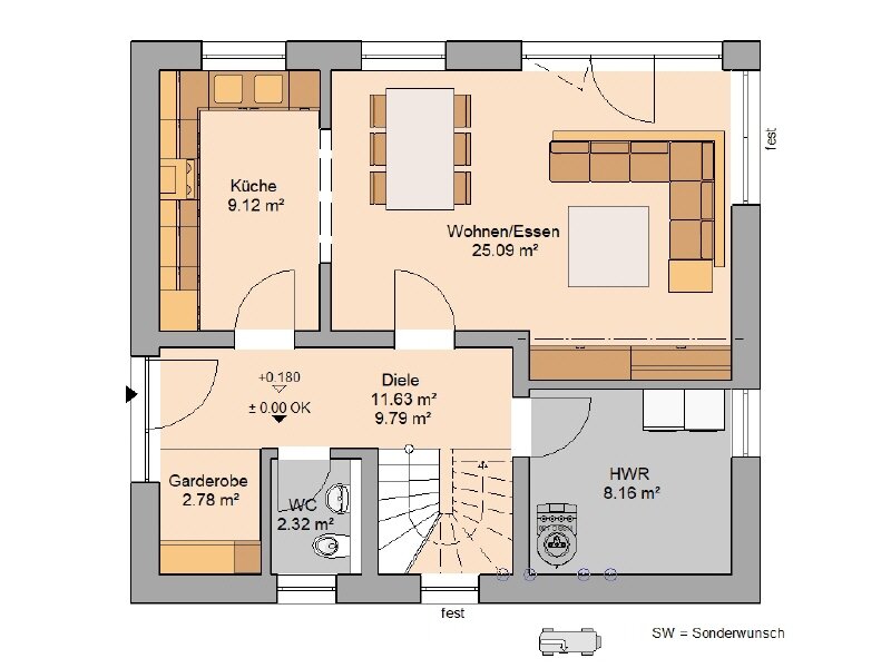 Einfamilienhaus zum Kauf 405.960 € 4 Zimmer 102 m²<br/>Wohnfläche 719 m²<br/>Grundstück Ockrilla Niederau 01689