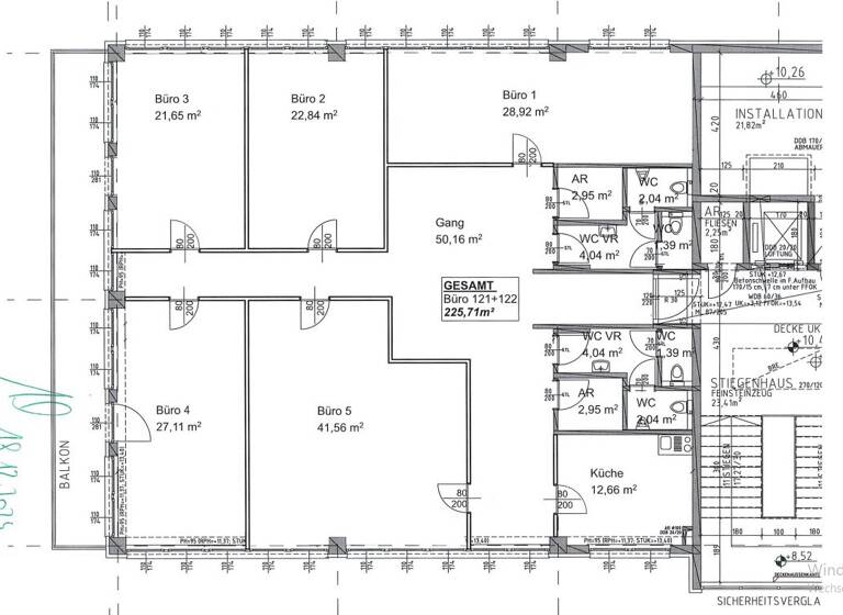 Büro zur Miete 6,75 € 1 Zimmer 27,1 m² Bürofläche Aumühlweg 21 Enzesfeld-Lindabrunn 2544
