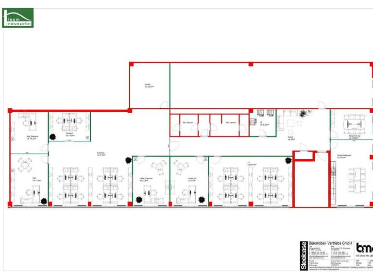 Bürofläche zur Miete 6.070 € 8 Zimmer Industriestraße 3 Maria-Lanzendorf 2326