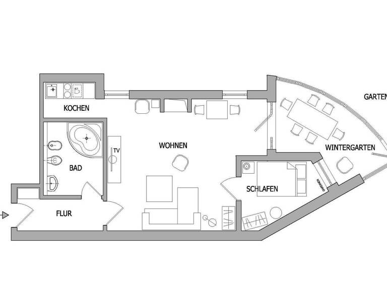 Wohnung zur Miete 2.090 € 2 Zimmer 70 m² 1. Geschoss frei ab 01.04.2026 Westend-Süd Frankfurt am Main 60323
