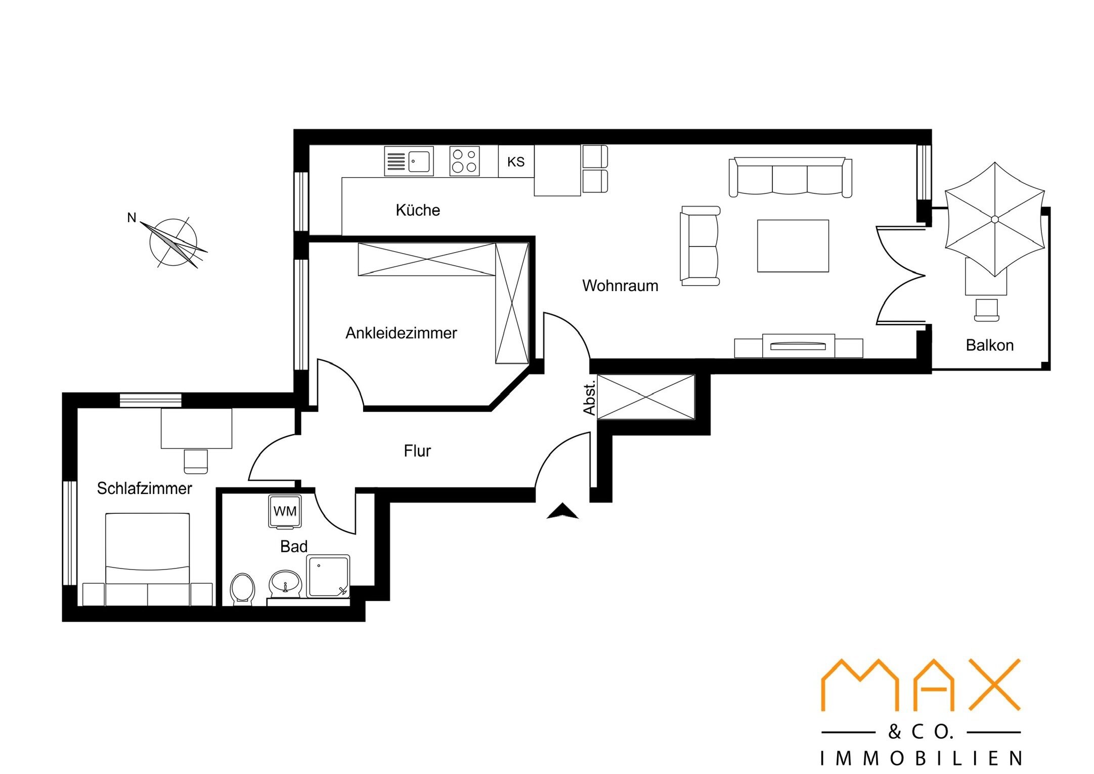 Wohnung zum Kauf 399.900 € 3 Zimmer 80 m²<br/>Wohnfläche 1.<br/>Geschoss Schleswiger Damm 270 Schnelsen Hamburg 22457