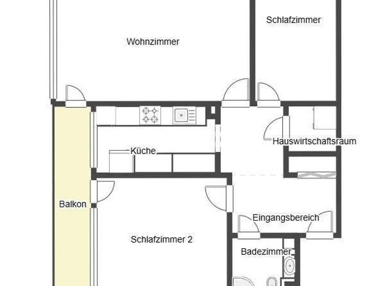 Wohnung zum Kauf 199.000 € 3 Zimmer 80 m² 2. Geschoss Niederpleis Sankt Augustin 53757