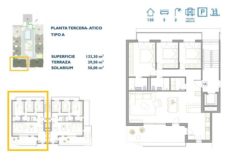 Penthouse zum Kauf provisionsfrei 319.900 € 4 Zimmer 133 m² Calle Preciados 1 San Pedro del Pinatar 30740
