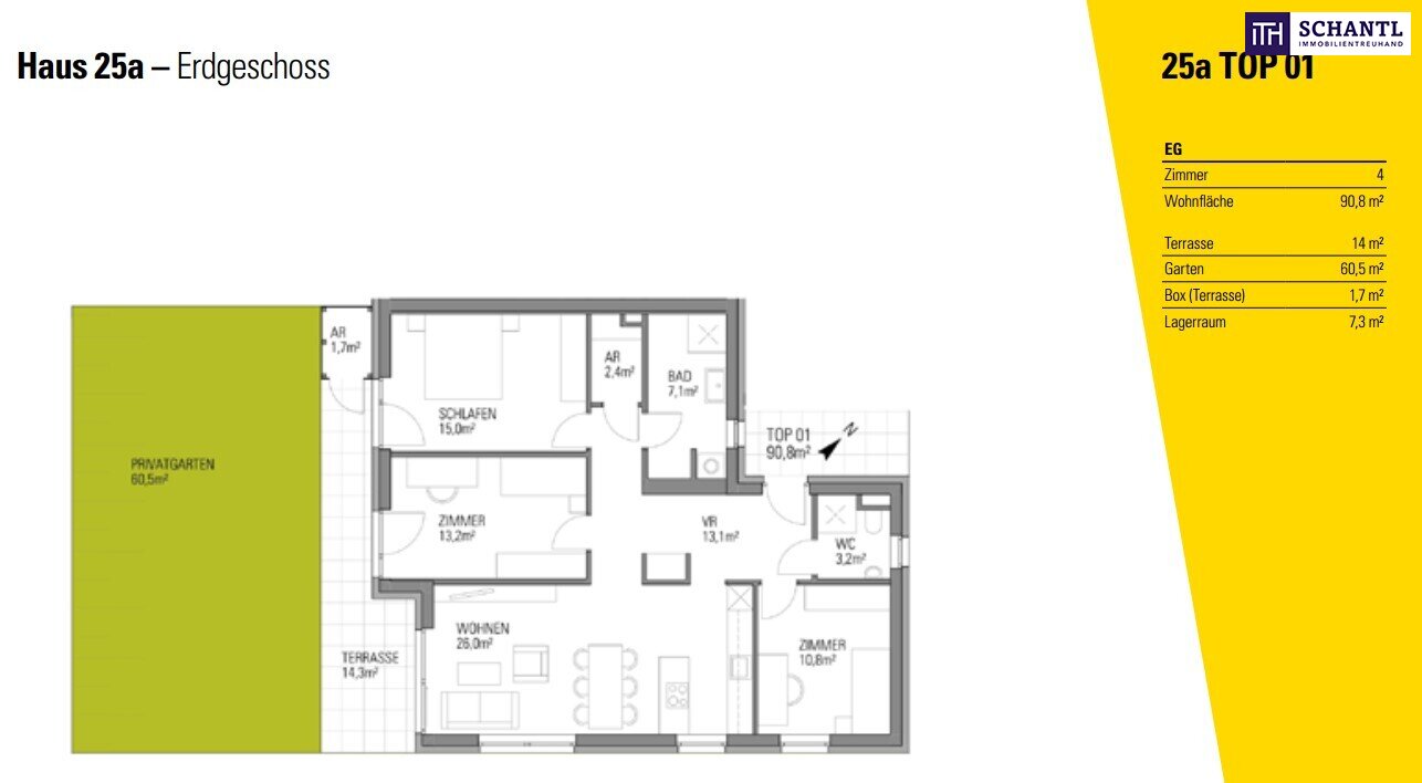 Wohnung zum Kauf 369.000 € 4 Zimmer 91 m²<br/>Wohnfläche EG<br/>Geschoss Bergstraße Kumberg 8062