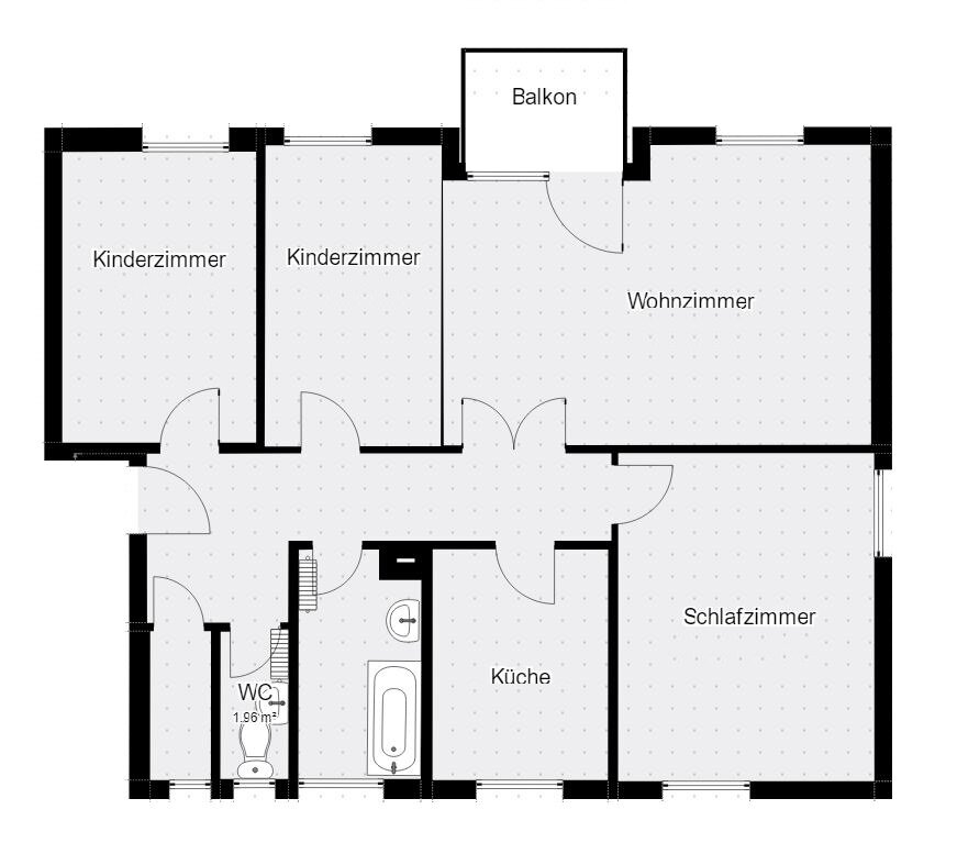 Wohnung zur Miete 697 € 4 Zimmer 89,8 m²<br/>Wohnfläche 1.<br/>Geschoss ab sofort<br/>Verfügbarkeit Eichenstr. 8 Burglengenfeld Burglengenfeld 93133