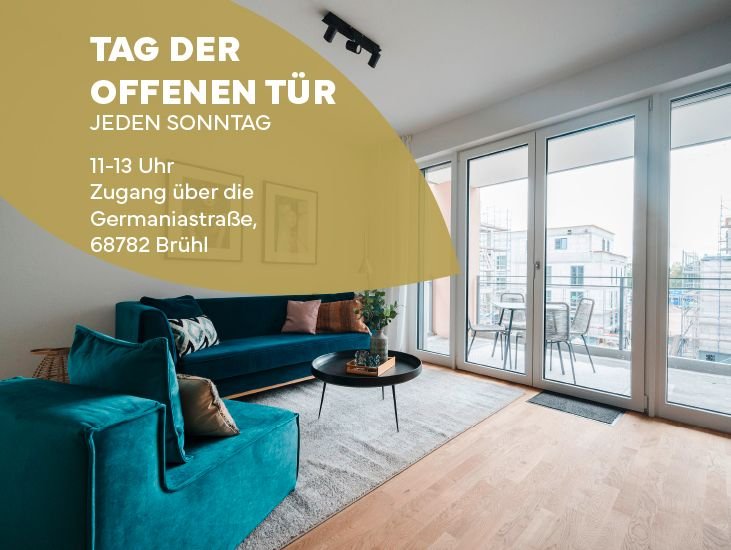 Terrassenwohnung zum Kauf provisionsfrei 424.300 € 3 Zimmer 78,3 m²<br/>Wohnfläche 1.<br/>Geschoss Am Schrankenbuckel 16 Brühl 68782