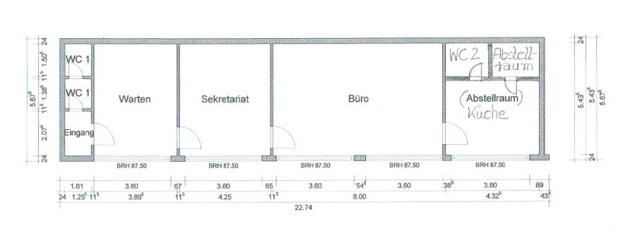 Bürofläche zur Miete provisionsfrei 850 € 110 m²<br/>Bürofläche Wahllokal 150 Siegburg 53721