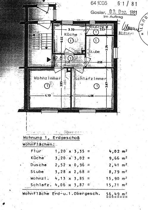 Wohnung zum Kauf 35.000 € 2 Zimmer 56,5 m²<br/>Wohnfläche Harlingerode Bad Harzburg 38667